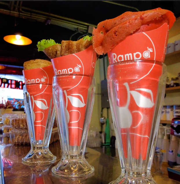 Postres en mostrador